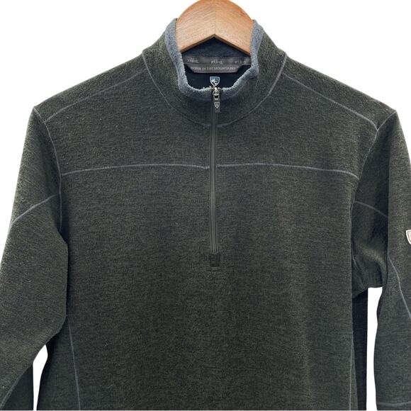 Kuhl Men’s Quarter Zip Long Sleeve Forrest Green Shirt Size Medium Gorpcore - Picture 2 of 7